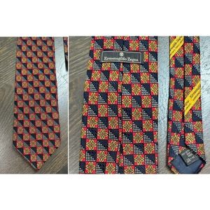 LNWOT‎ Ermenegildo Zegna Made in Italy Exclusive Design Silk Tie 59"Long